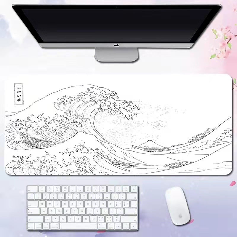 Wave mouse pad