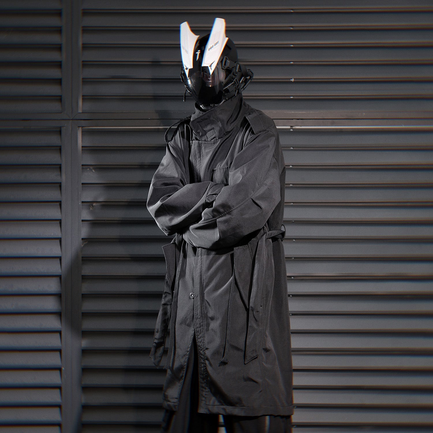 HiJ38 I-Tech Anorak Trench Coat