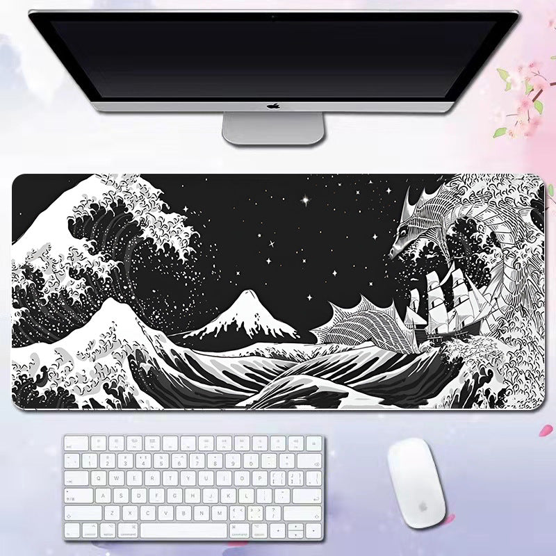 Wave mouse pad