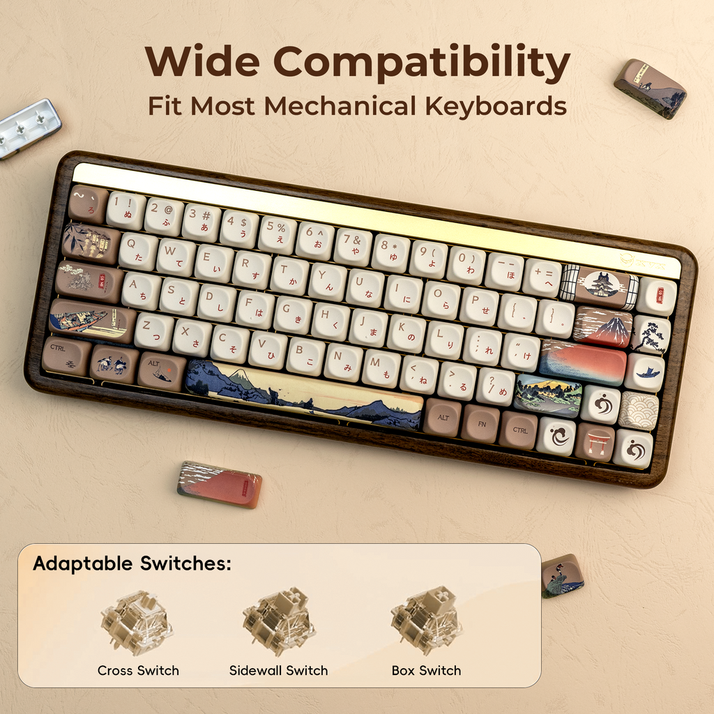 XVX  Fugaku MOA Profile Dye-Sub PBT Keycap Set  140-Key