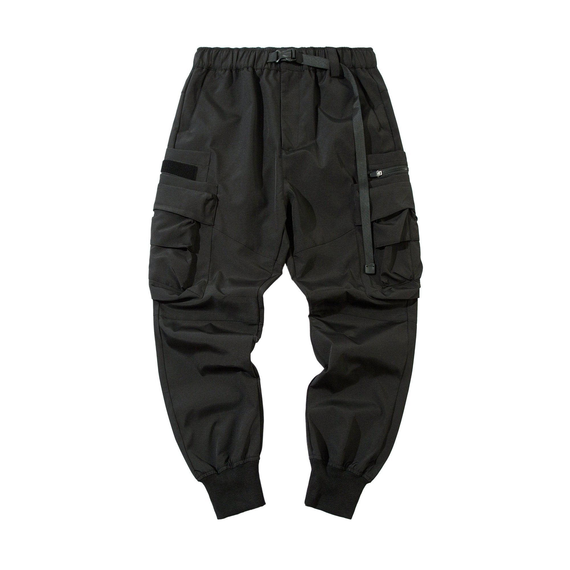 IBP442 Matte Black Cargo Joggers