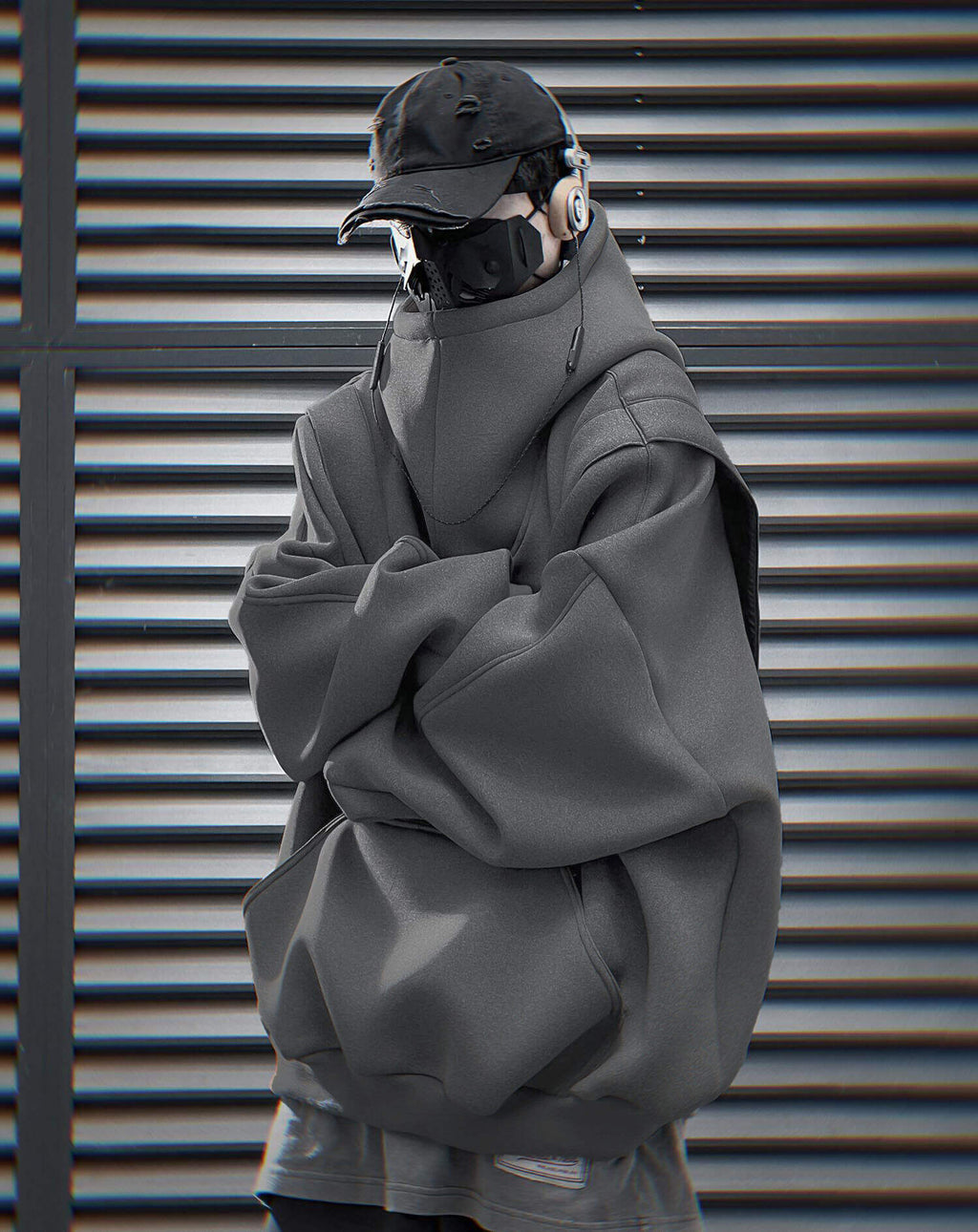 HiH50 Grey Nexus Hoodie