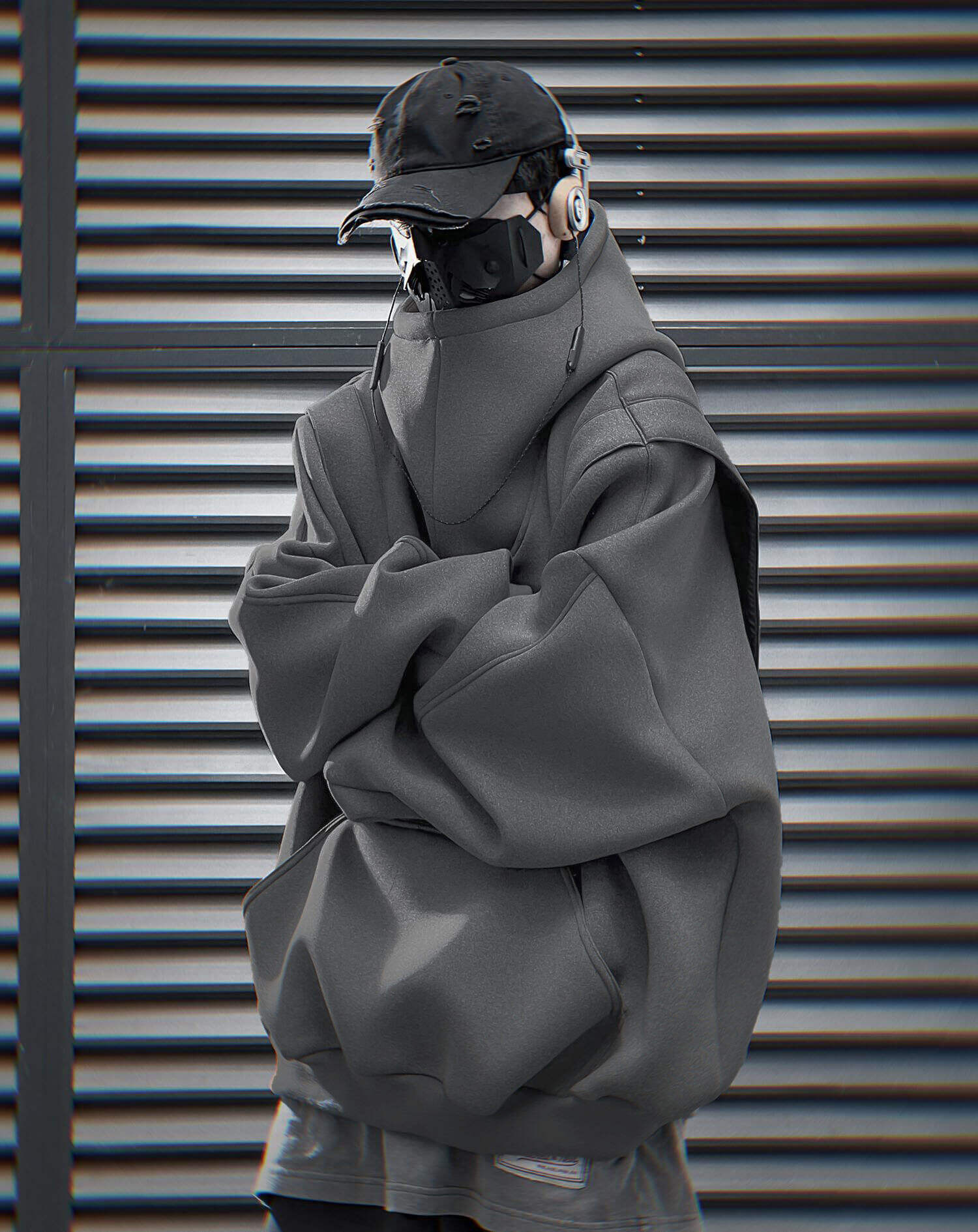 HiH50 Grey Nexus Hoodie