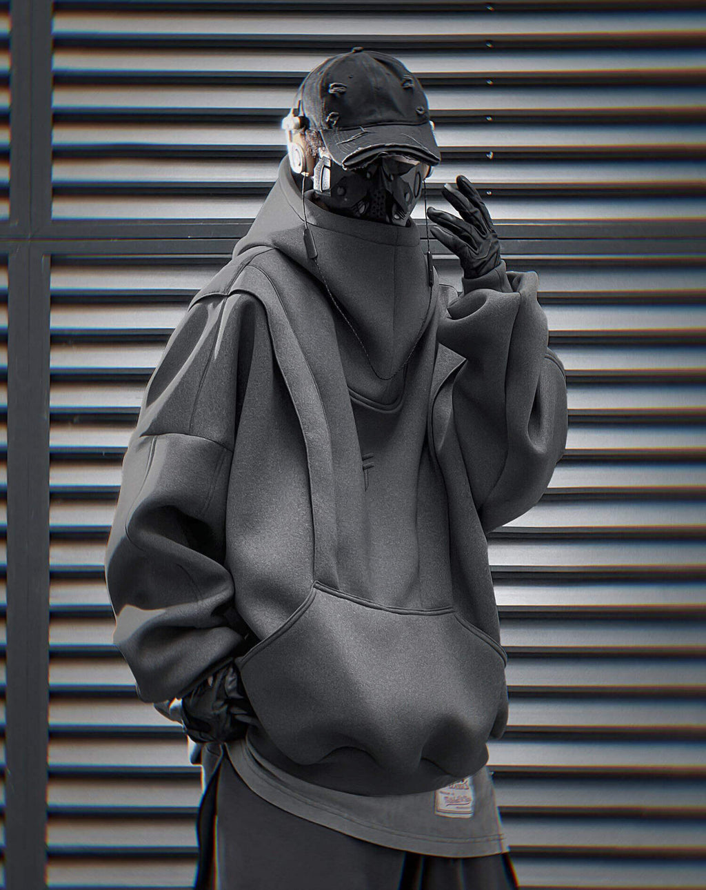 HiH50 Grey Nexus Hoodie