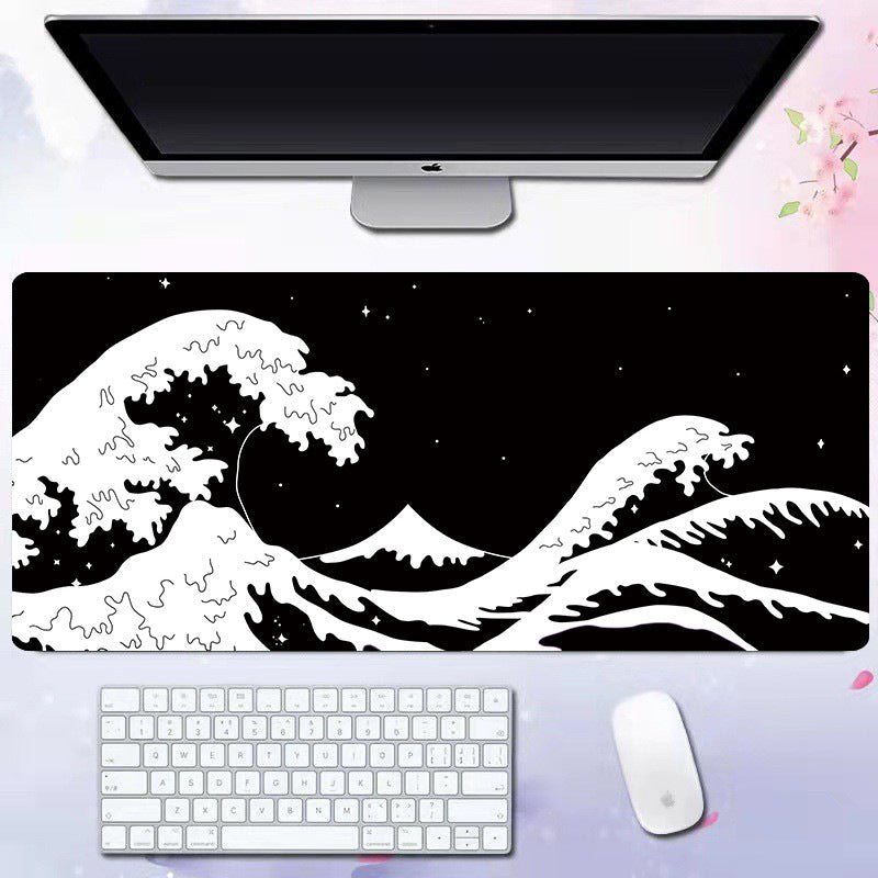 Wave mouse pad