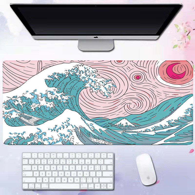 Wave mouse pad