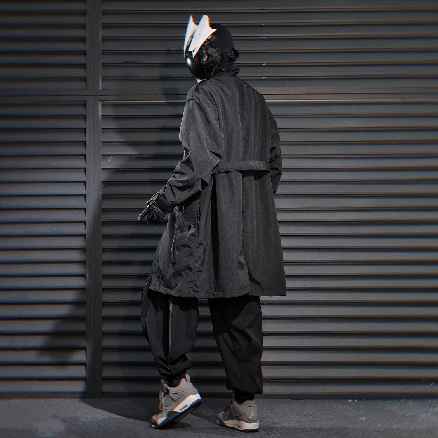 HiJ38 I-Tech Anorak Trench Coat