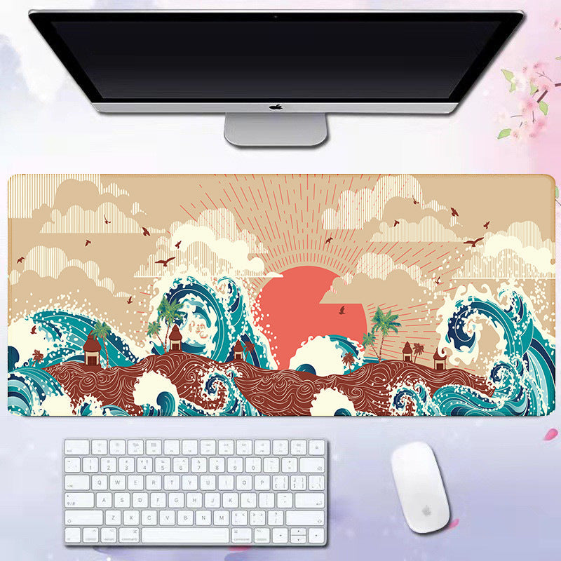 Wave mouse pad