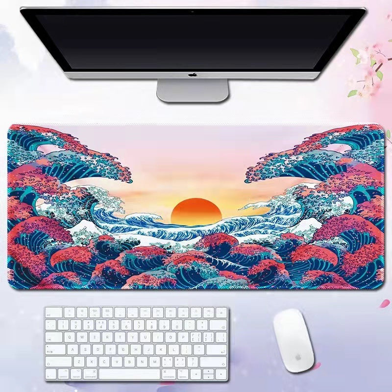 Wave mouse pad