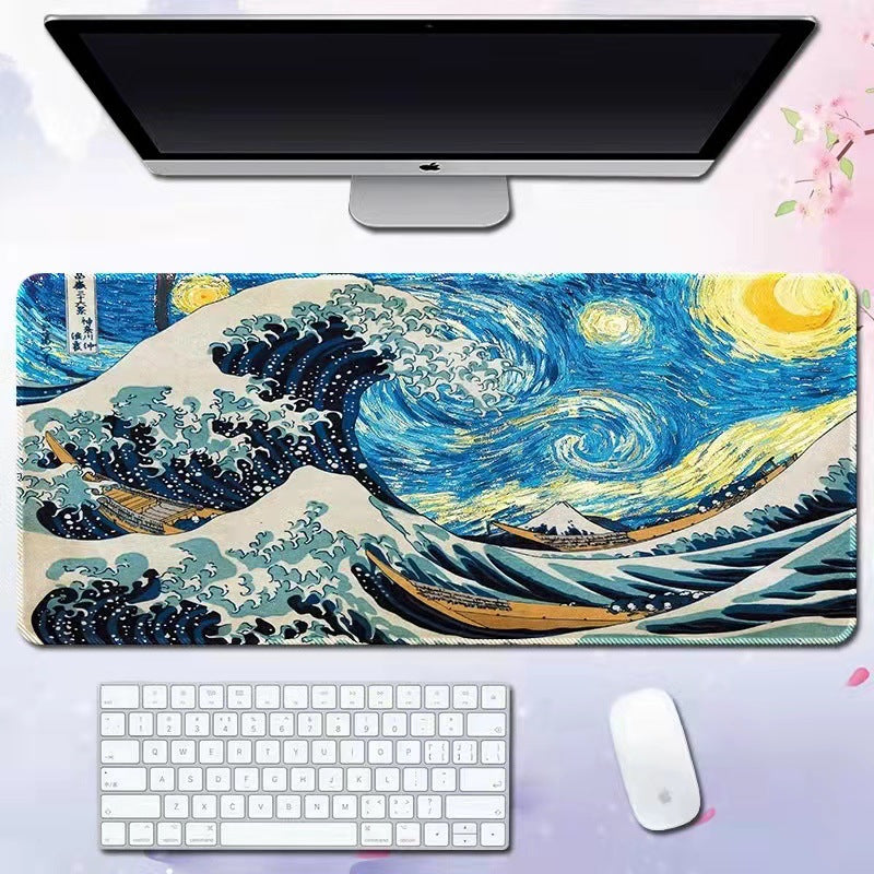 Wave mouse pad
