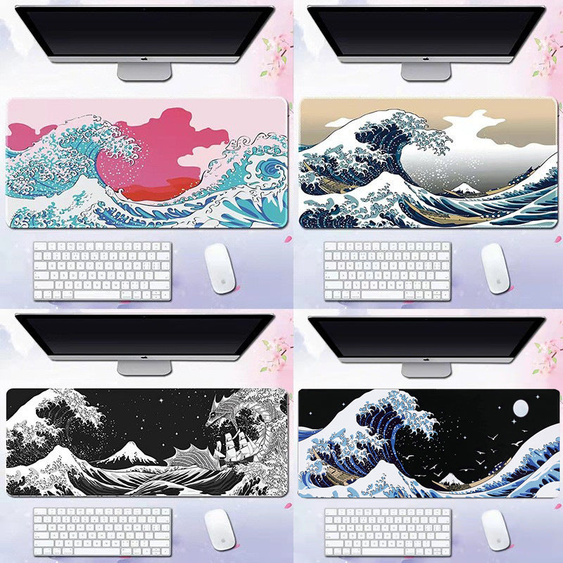 Wave mouse pad