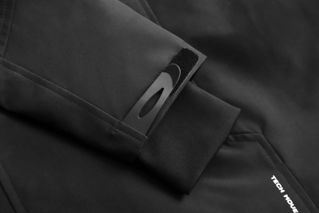 IBJ514 Black Techwear Functional Jacket