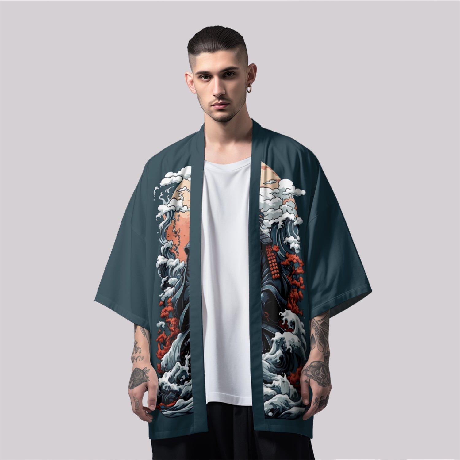 K31 Samurai Cat Kimono