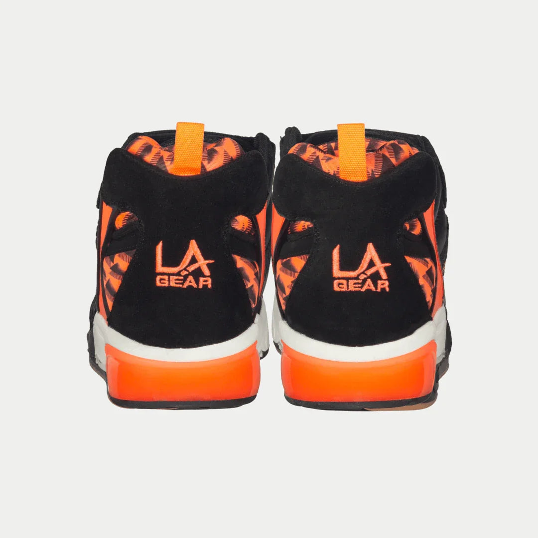 LA Gear Men's Turbo Light-Up Mid | Black x Neon Red