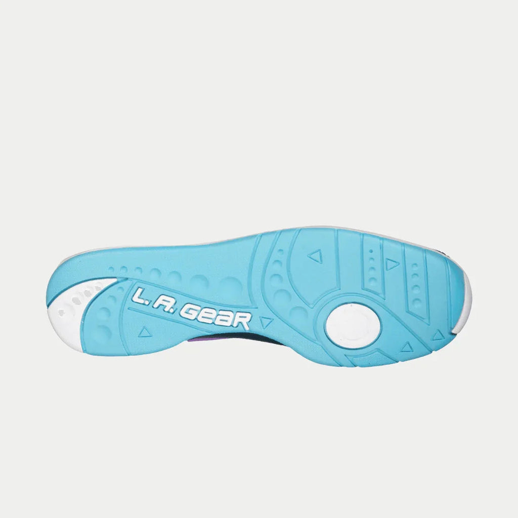 LA Gear Women's Flame Hightop | Black x Purple x Turquoise